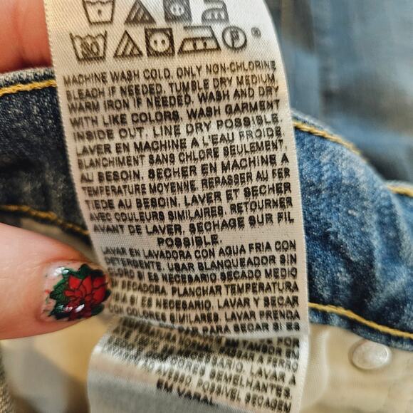 Levi's 515 Bootcut Jeans Light Wash Denim Women's 16 - Picture 9 of 12